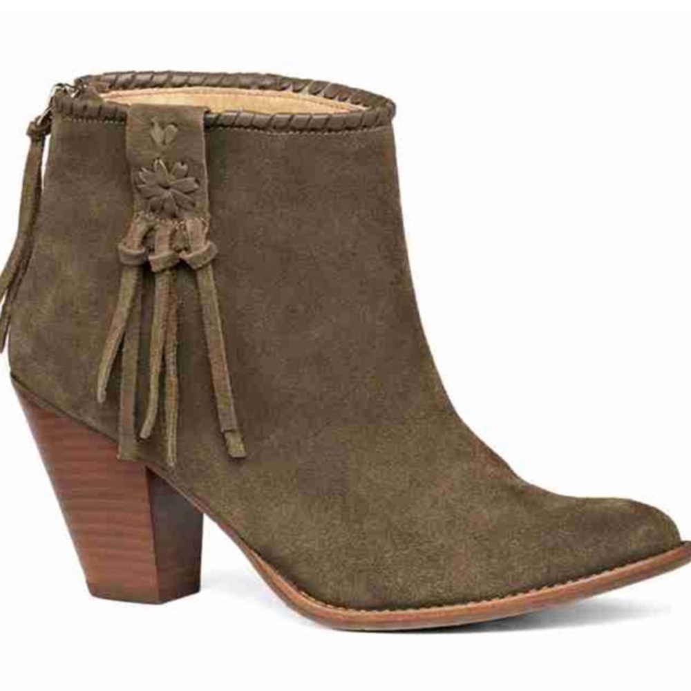 Jack rogers booties army green